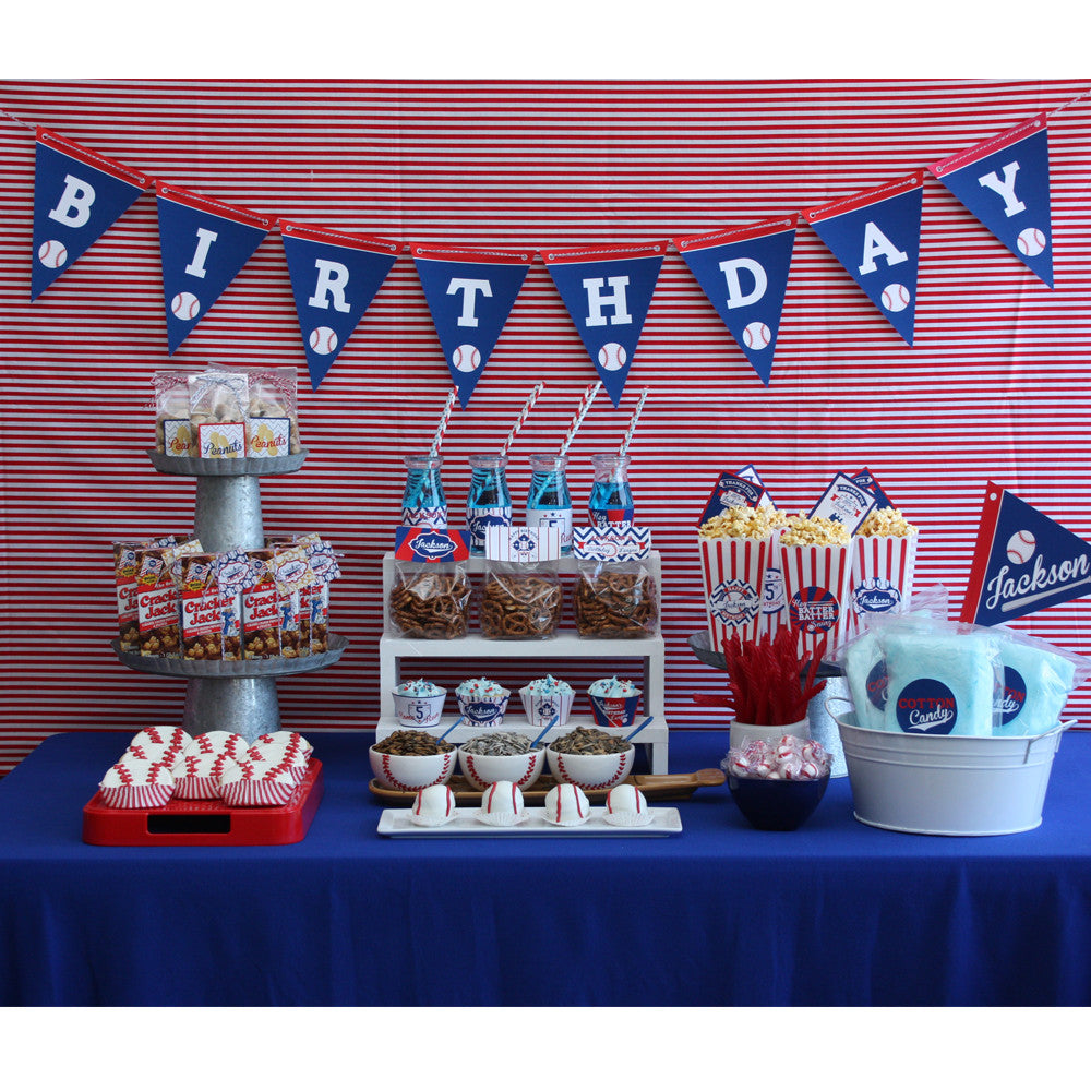Vintage Baseball Birthday Party printables – Wants and Wishes